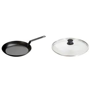Lodge 12-Inch Carbon Steel Skillet   Tempered Glass Lid