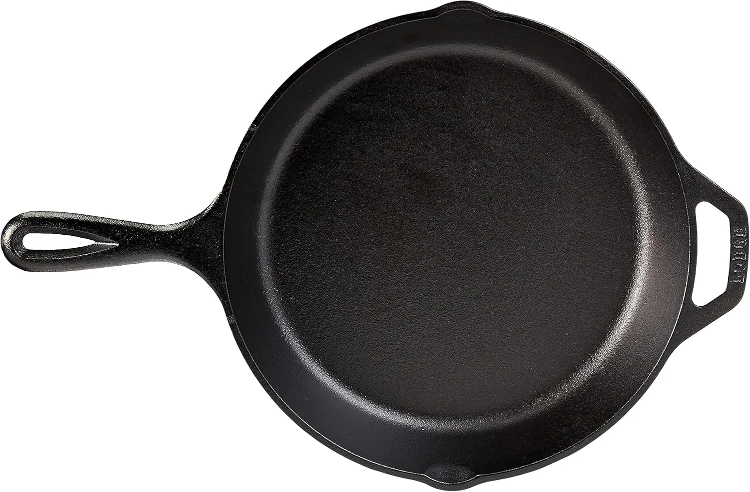 Lodge 13-1/4-Inch Pre-Seasoned Cast Iron Skillet & Silicone Hot Handle Holder - Red Heat-Protecting Silicone Handle