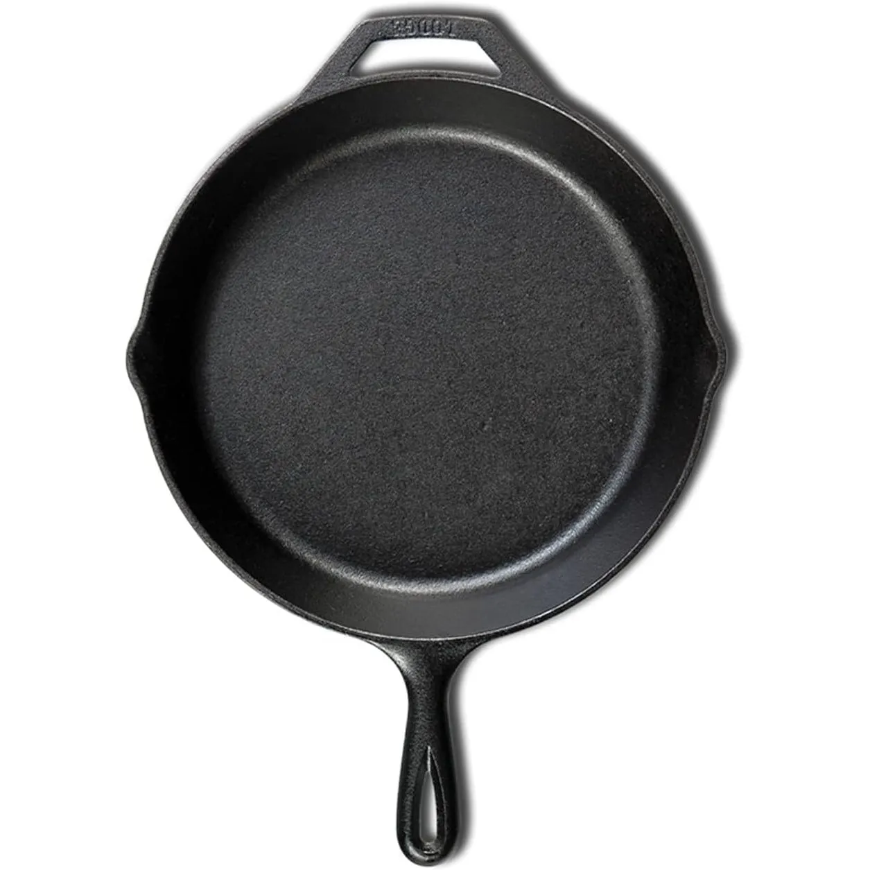 Lodge Seasoned Cast Iron Skillet - 12 Inch Ergonomic Frying Pan with Assist Handle, black