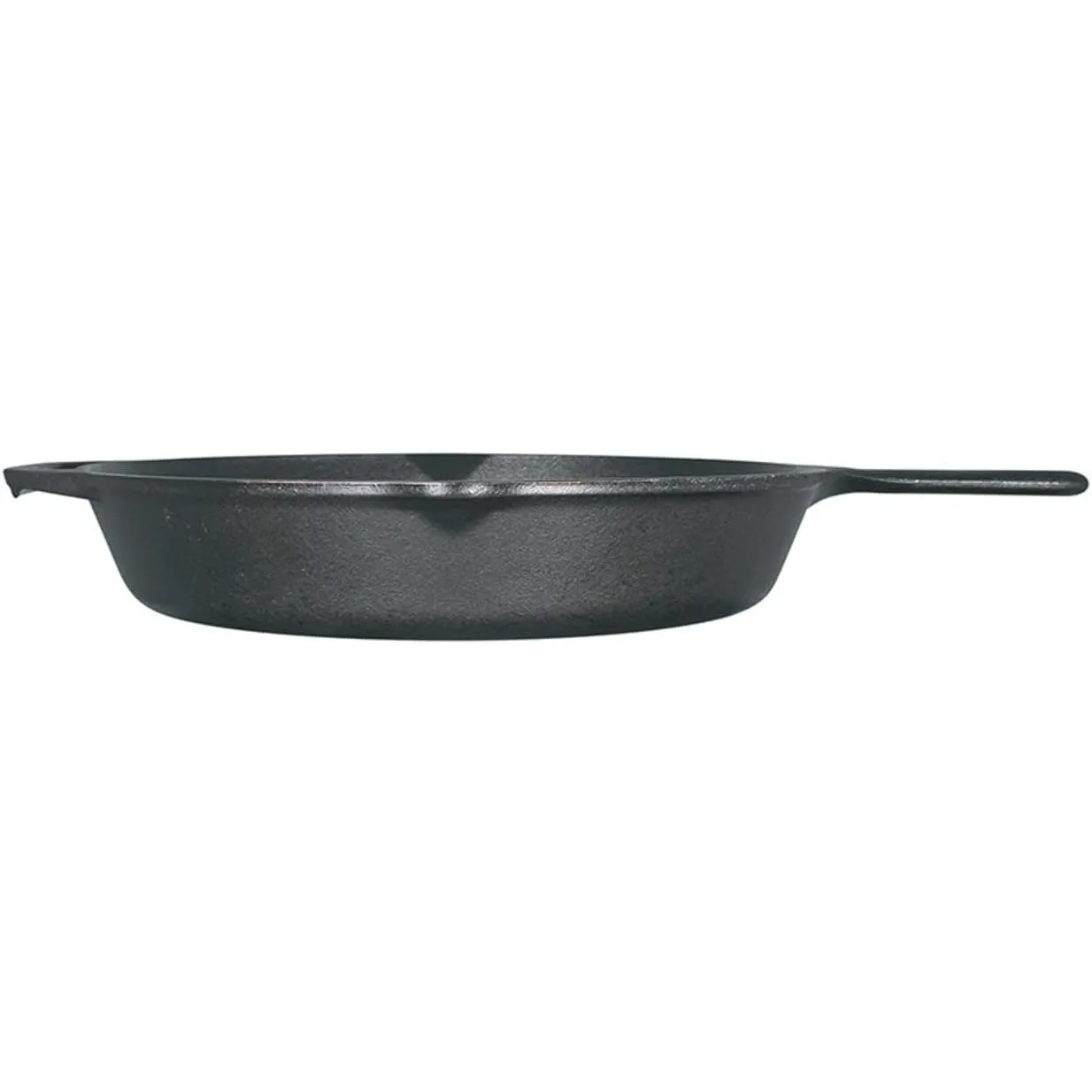 Lodge Seasoned Cast Iron Skillet - 12 Inch Ergonomic Frying Pan with Assist Handle, black