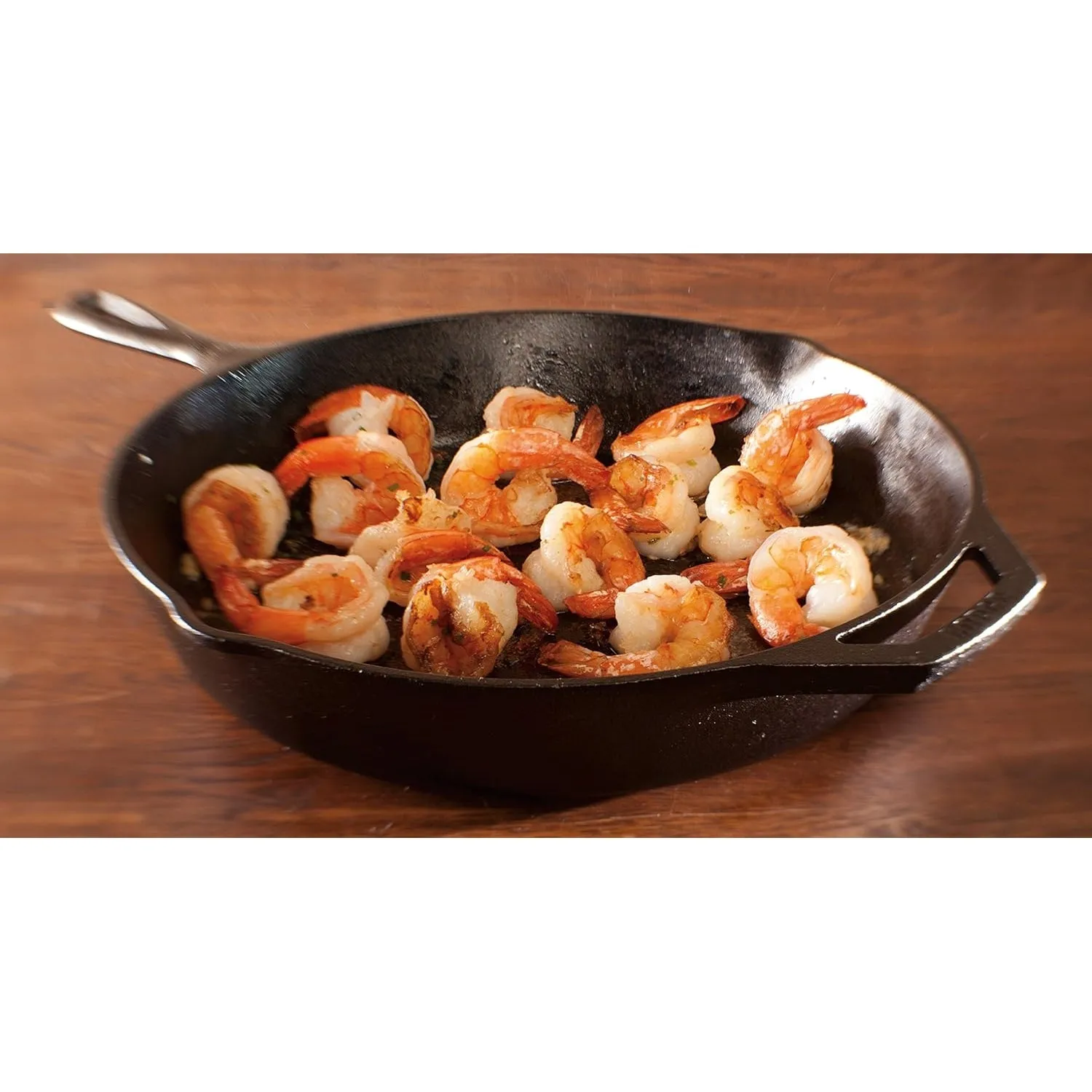 Lodge Seasoned Cast Iron Skillet - 12 Inch Ergonomic Frying Pan with Assist Handle, black