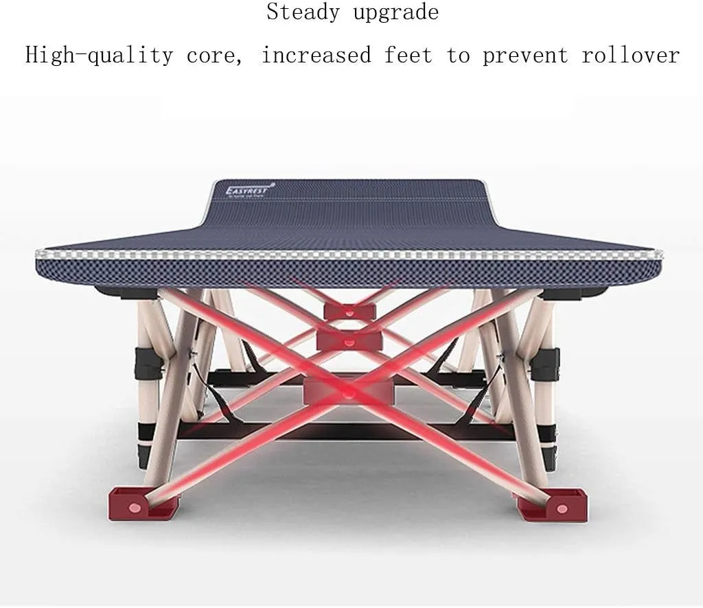Lounge Folding Reclining Chair Garden Folding Deck Chair, Travel Vehicle Convenient Single Bed, Reinforced Steel Tube, with Anti-skid Foot Pad and Handbag Beach Sun Lounger Chairs (Style2 17 (Style2 1