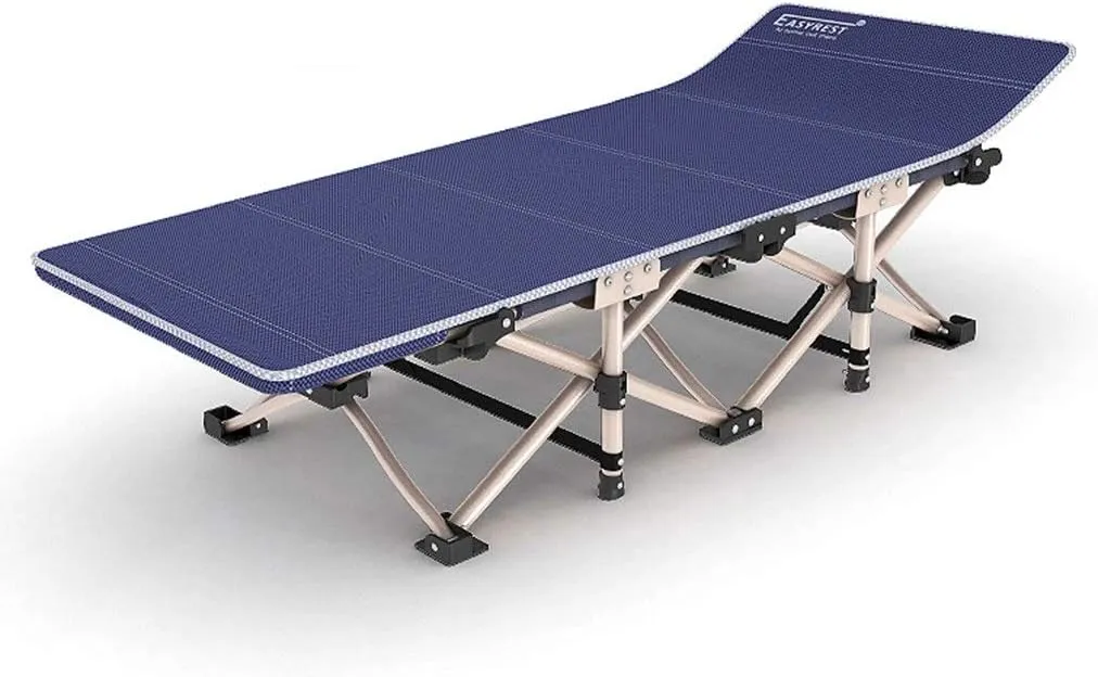 Lounge Folding Reclining Chair Garden Folding Deck Chair, Travel Vehicle Convenient Single Bed, Reinforced Steel Tube, with Anti-skid Foot Pad and Handbag Beach Sun Lounger Chairs (Style2 17 (Style2 1