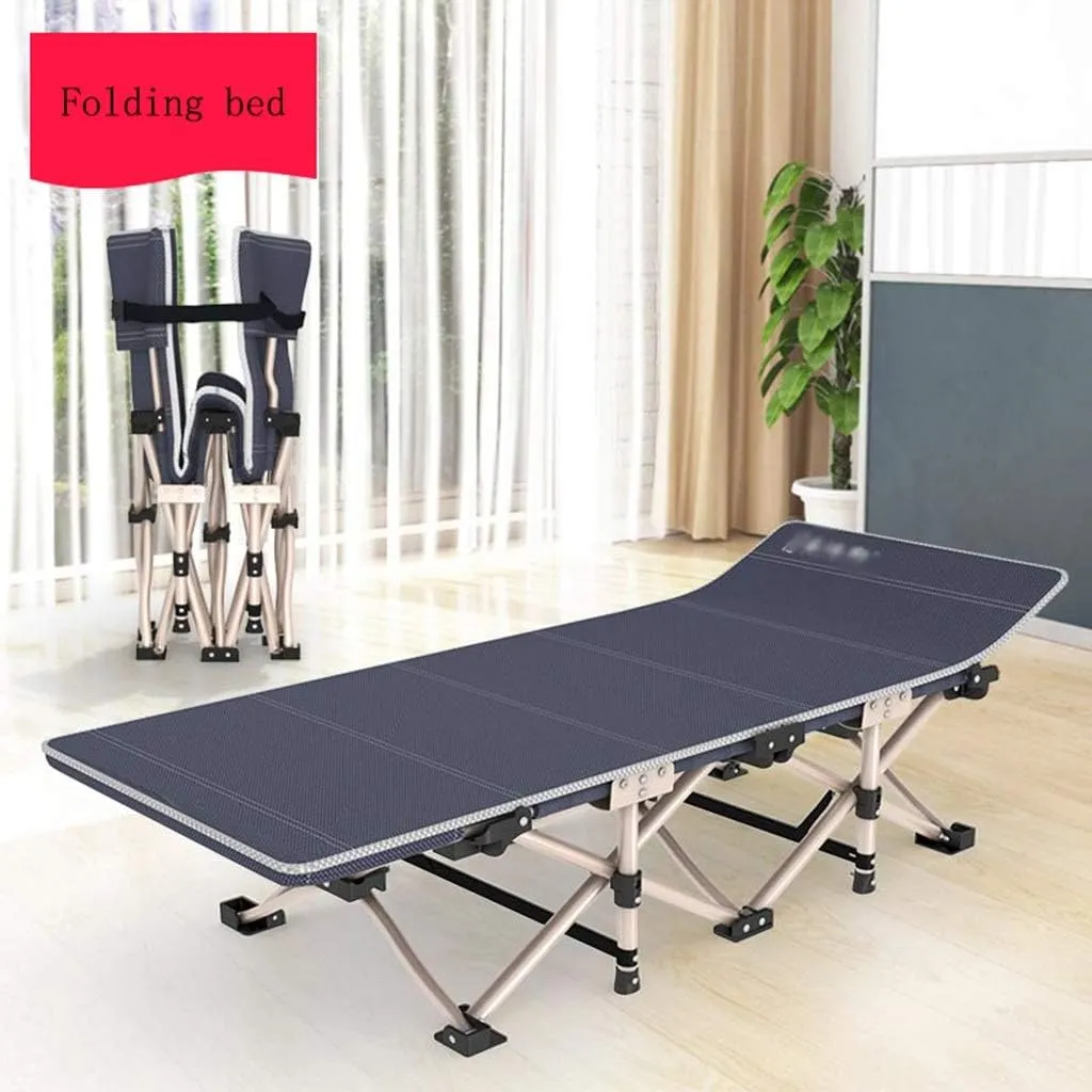 Lounge Folding Reclining Chair Garden Folding Deck Chair, Travel Vehicle Convenient Single Bed, Reinforced Steel Tube, with Anti-skid Foot Pad and Handbag Beach Sun Lounger Chairs (Style2 17 (Style2 1