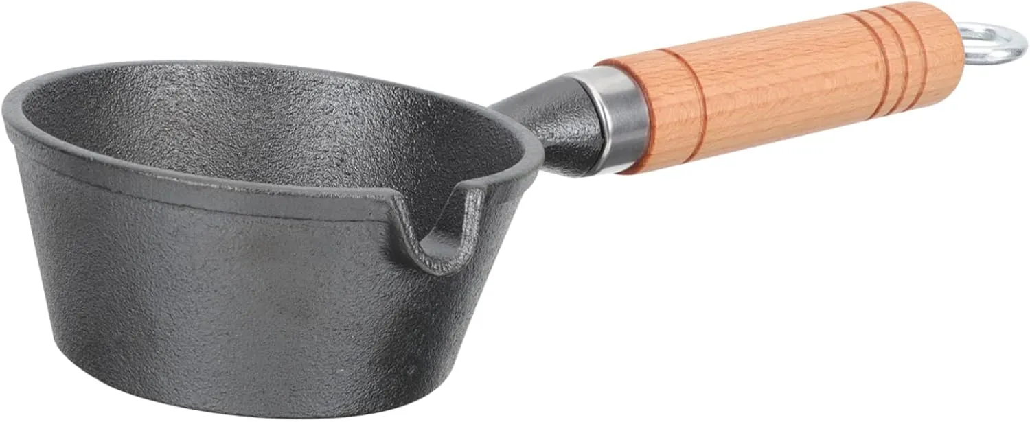 MAGICLULU Small Oil Heating Pan Portable Egg Frying Pot for Home Cooking Lightweight Design Even Heating Energy Saving for Camping and Picnics Cast Skillet