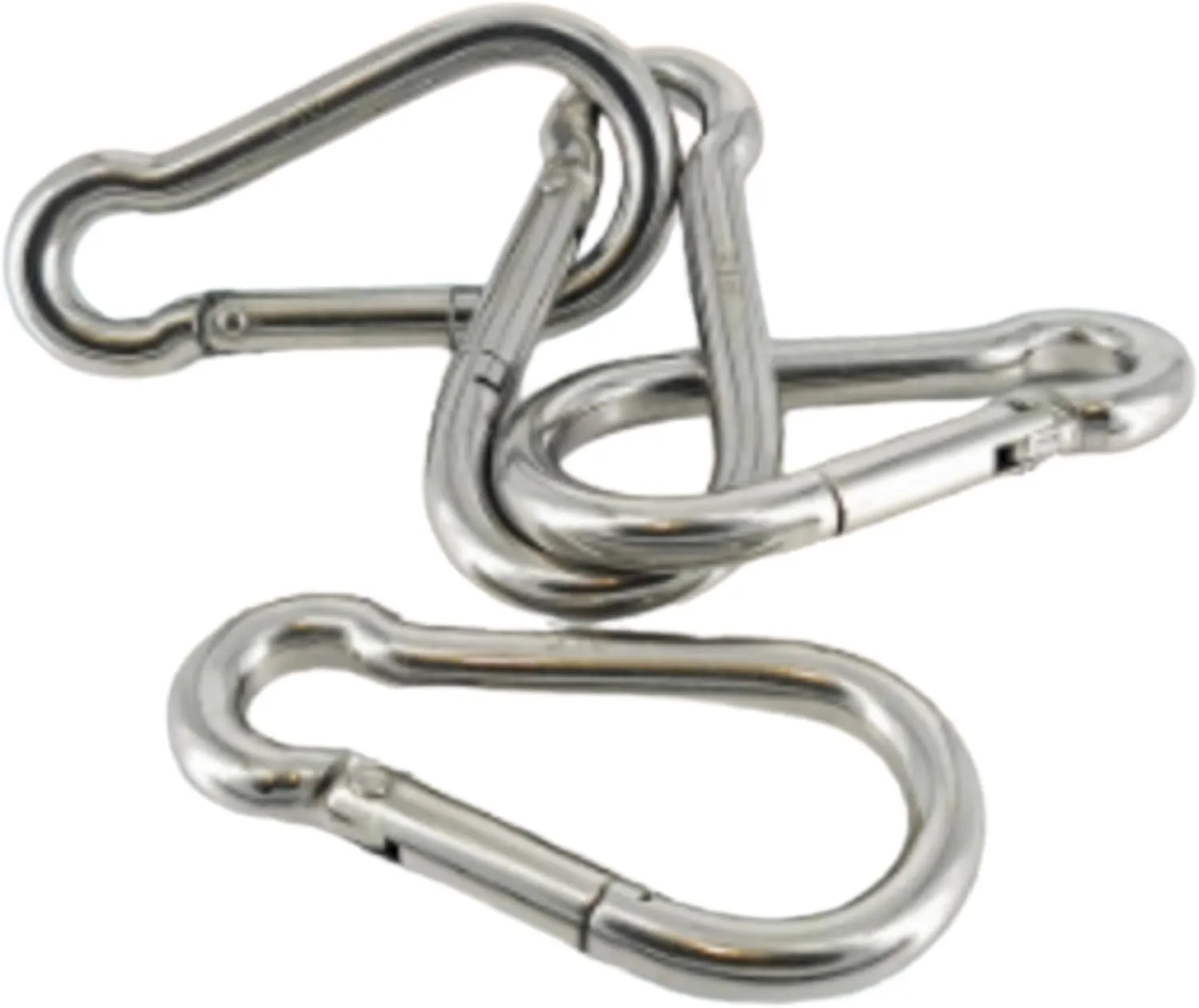 MarineNow Stainless Steel 316 Snap Hook Spring Loaded Link Carabiner Connector Marine Grade