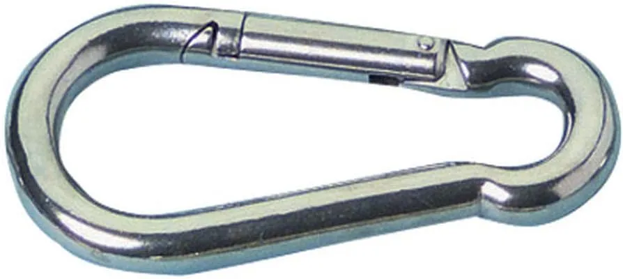 MarineNow Stainless Steel 316 Snap Hook Spring Loaded Link Carabiner Connector Marine Grade