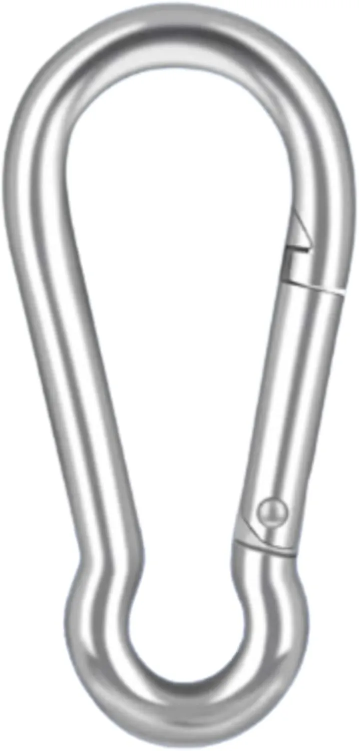 MarineNow Stainless Steel 316 Snap Hook Spring Loaded Link Carabiner Connector Marine Grade