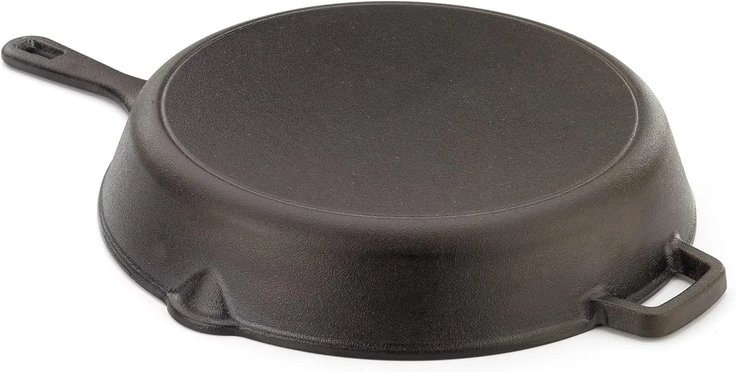 Mercer Culinary Pre-Seasoned Cast Iron Skillet, 12-Inch