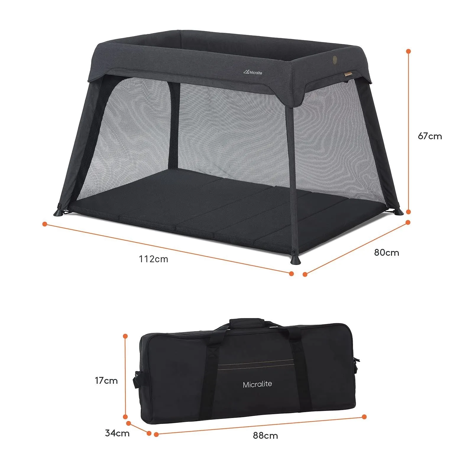 Micralite Sleep Go Travel Cot 0