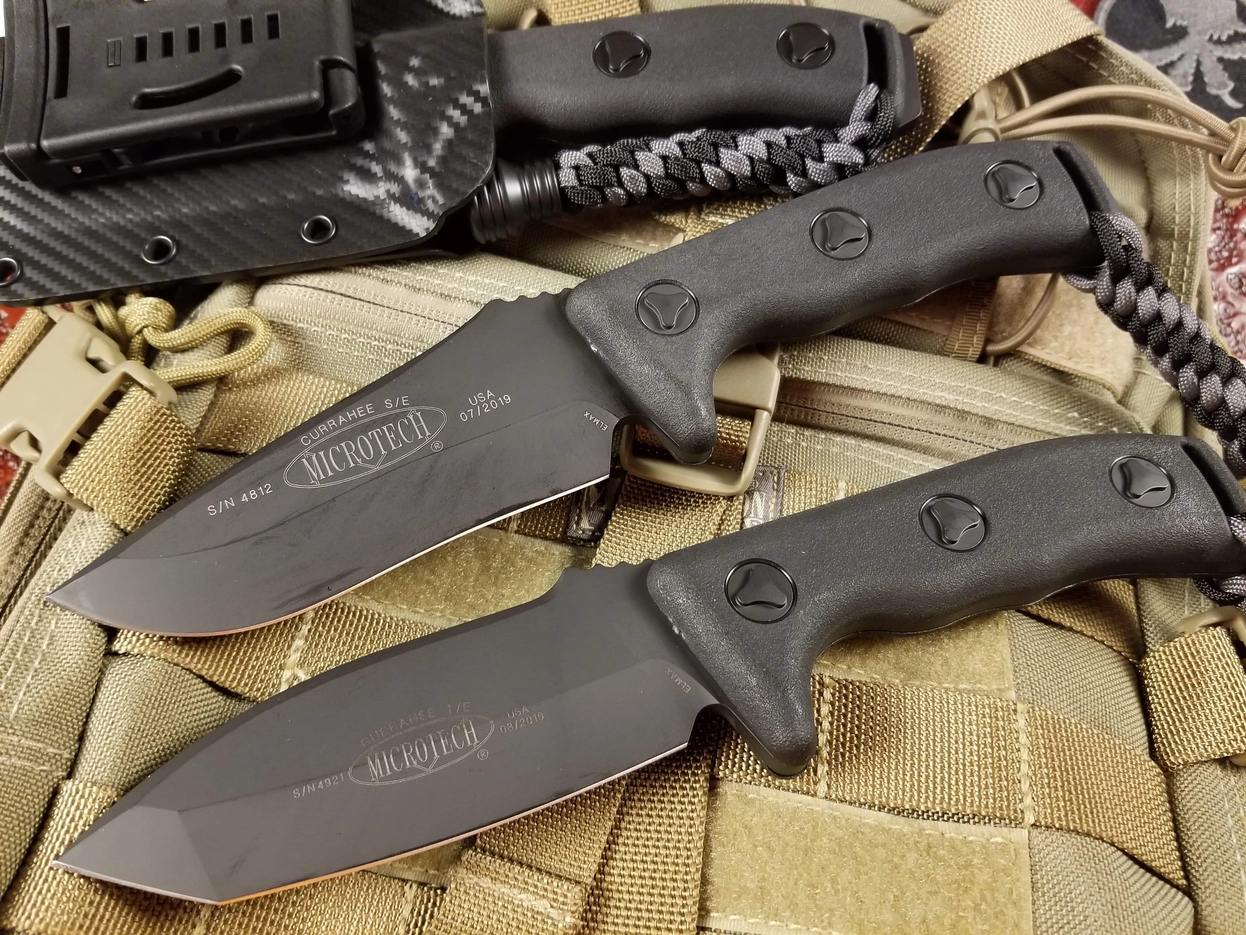 Microtech Currahee Tanto Fixed Blade Black 103-1
