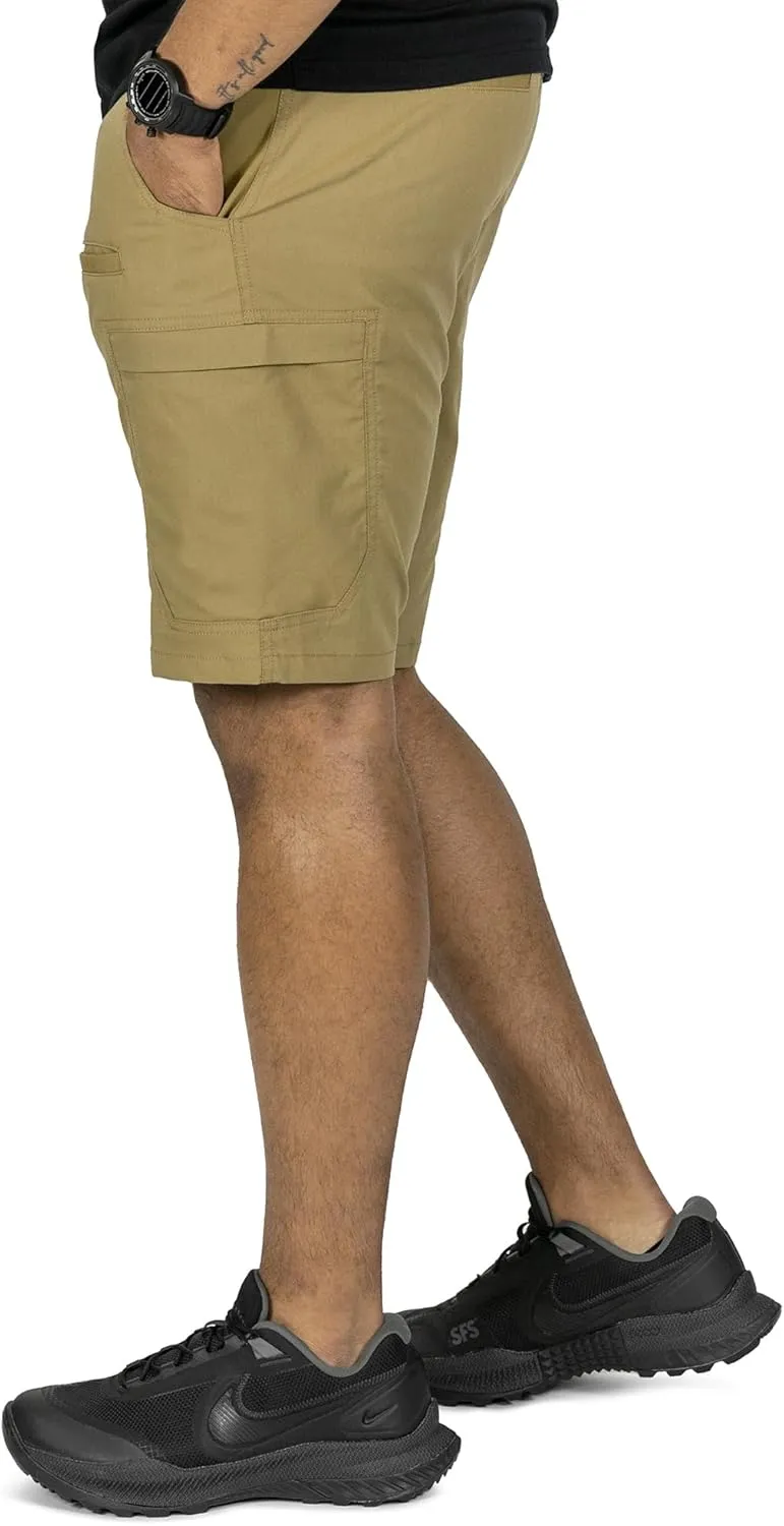 MISSION MADE Tactical Shorts for Men, Water Repellent, Lightweight, Premium Stretch, Hiking Outdoor Work Shorts