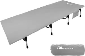 MOON LENCE Folding Camping Cot Outdoor Camping Bed Portable with Carry Bag Camp Cots for Adults for Hiking Backpacking Car Camping Outdoor Indoor Beach Use