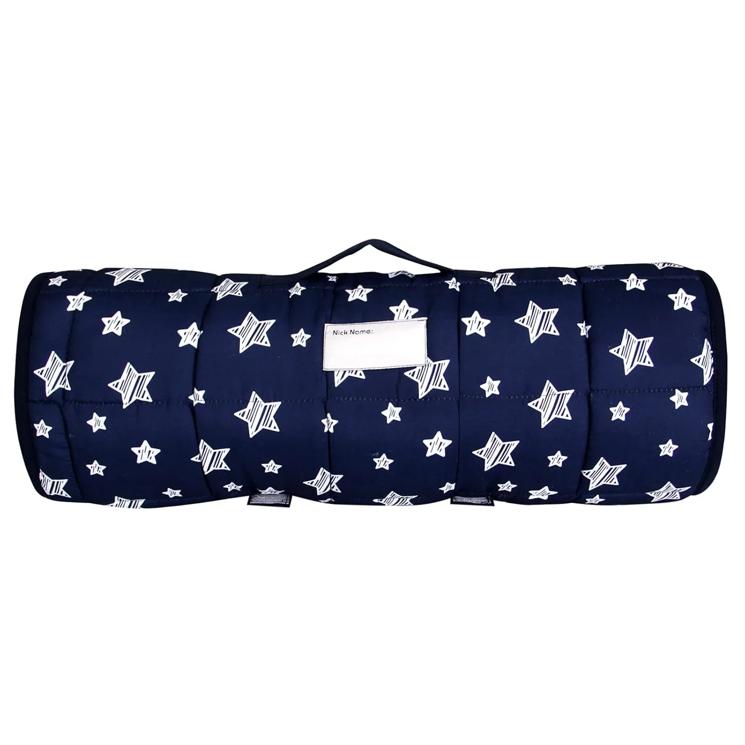 Moonsea Toddler Nap Mat Boy Navy with Pillow and Fleece Minky Blanket, Lightweight and Soft Perfect for Kids Preschool, Daycare, Travel Sleeping Bag for Boys, 21" x 50" Fit on a Standard Cot