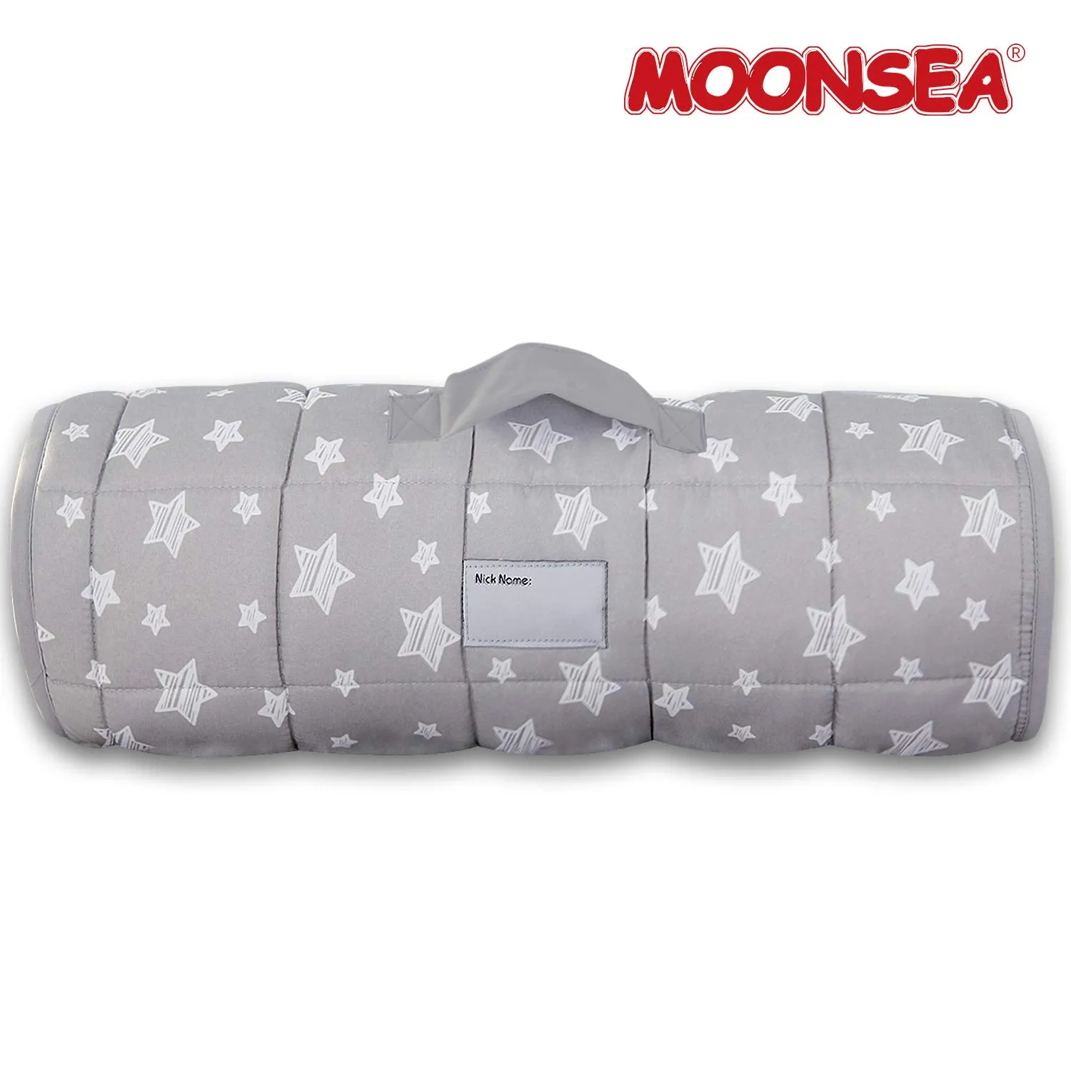 Moonsea Toddler Nap Mat with Pillow and Fleece Minky Blanket, Lightweight, Soft Perfect for Kids Preschool, Daycare, Travel Sleeping Bag Boys and Girls, 21" x 50" Fit Standard Cot