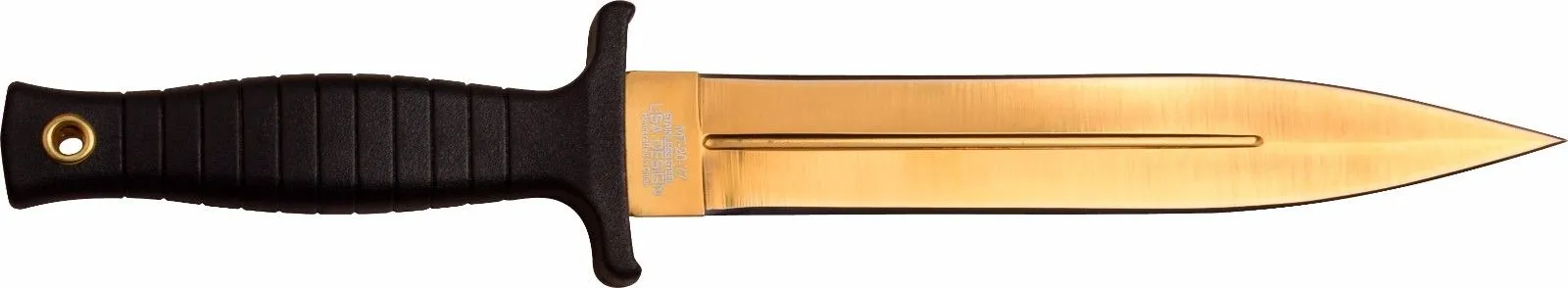 MTECH USA MT2077GD 11.25" Overall Fixed Blade with Gold Titanium Coated Blade