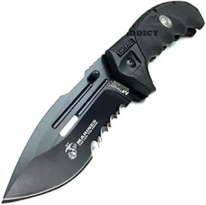 MTECH USMC MARINES Spring Assisted Open Tactical Rescue Folding POCKET KNIFE EDC