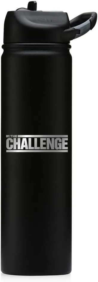 MTV - The Challenge Laser Engraved SIC Water Bottle - 27oz - Matte Black - Officially Licensed