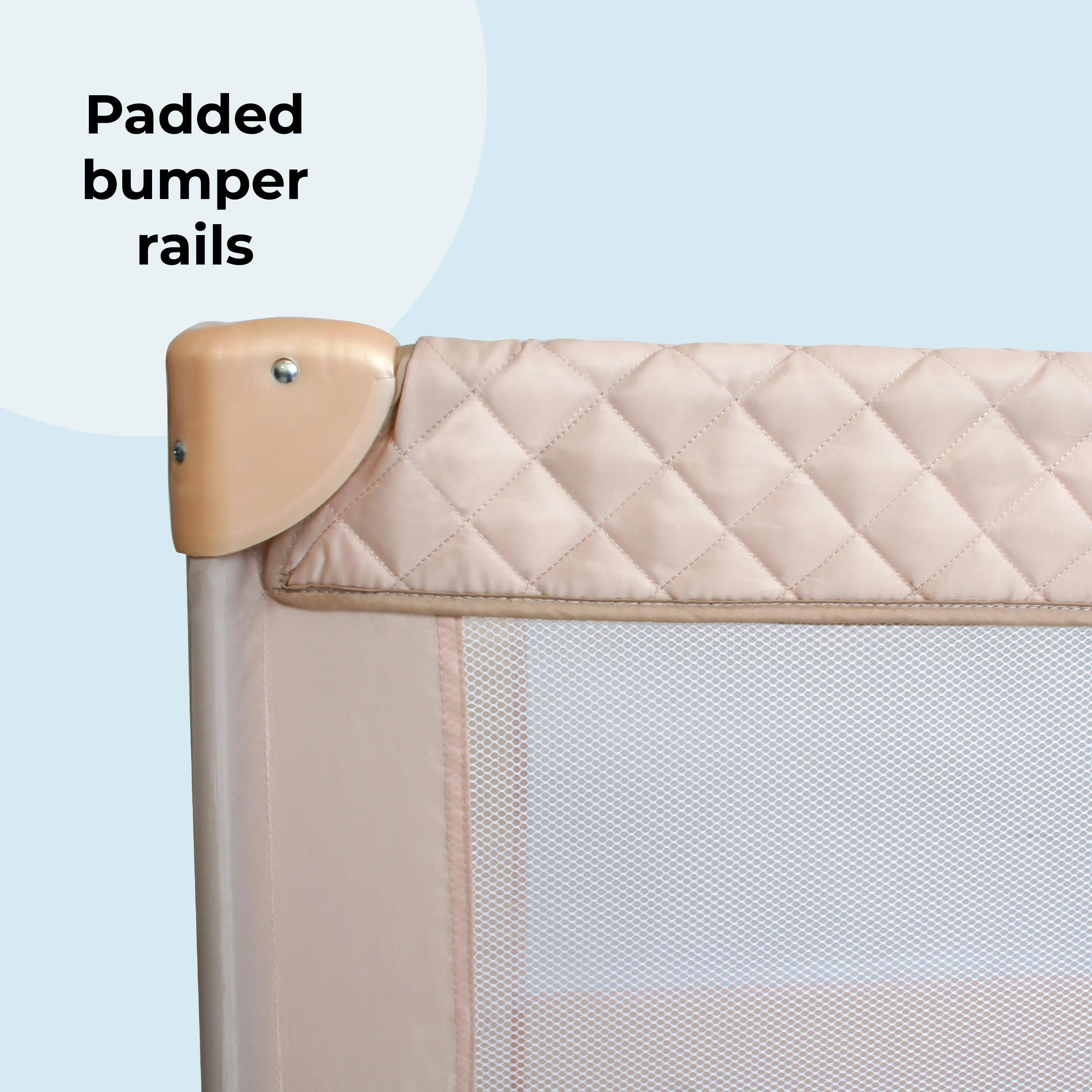 My Babiie Blush Quilted Travel Cot