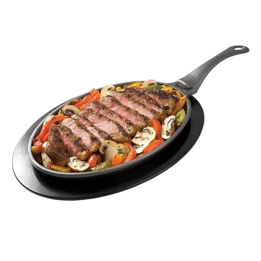Napoleon Grills Professional Oval Cast Iron Skillet