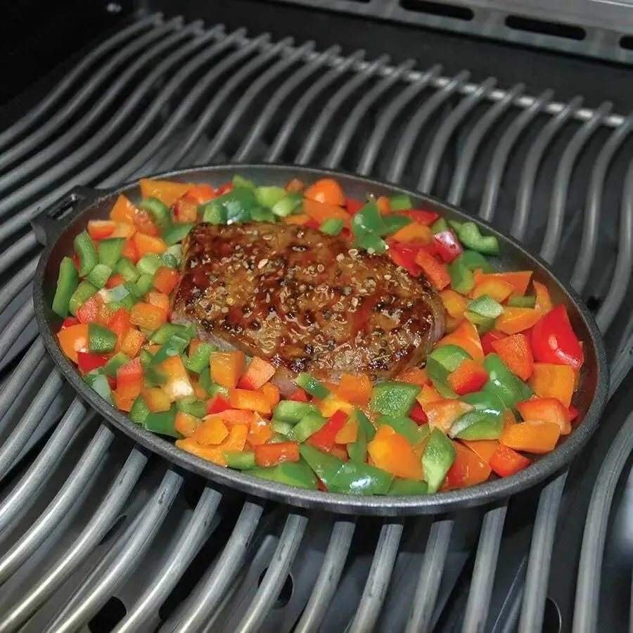 Napoleon Grills Professional Oval Cast Iron Skillet