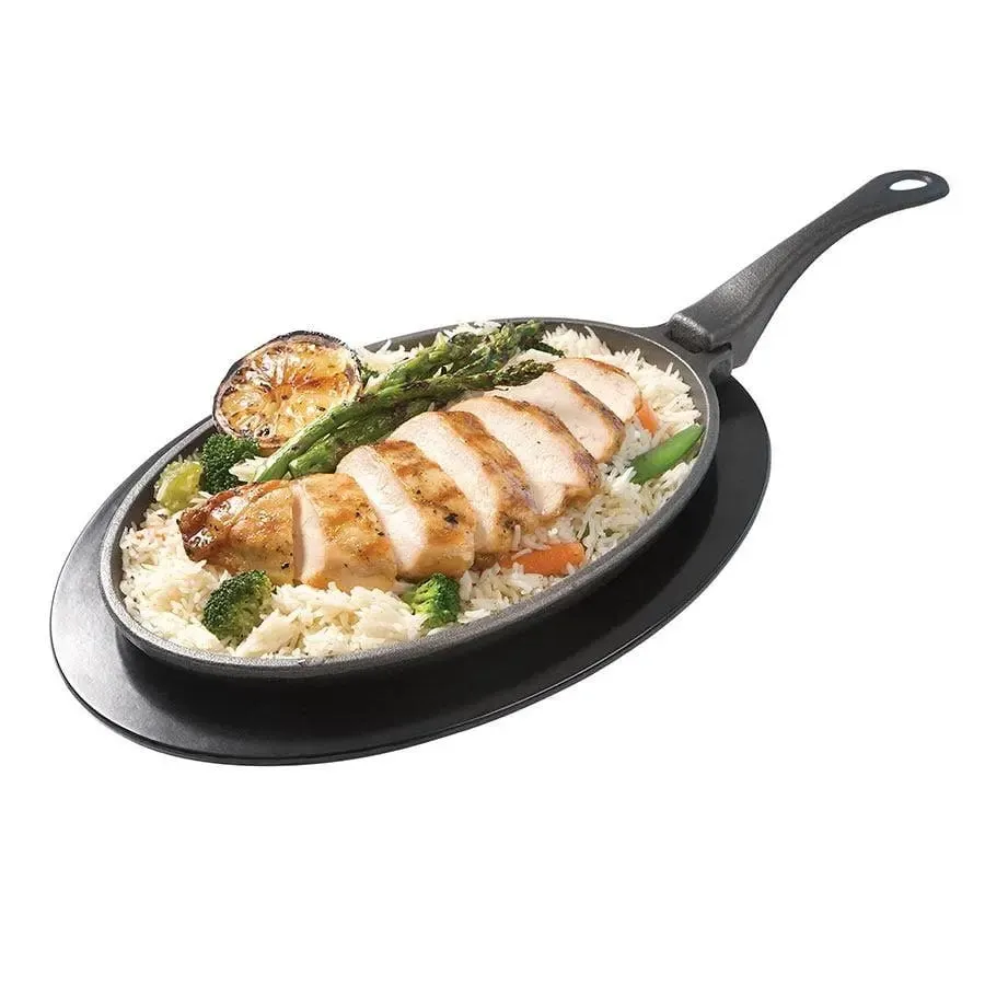 Napoleon Grills Professional Oval Cast Iron Skillet