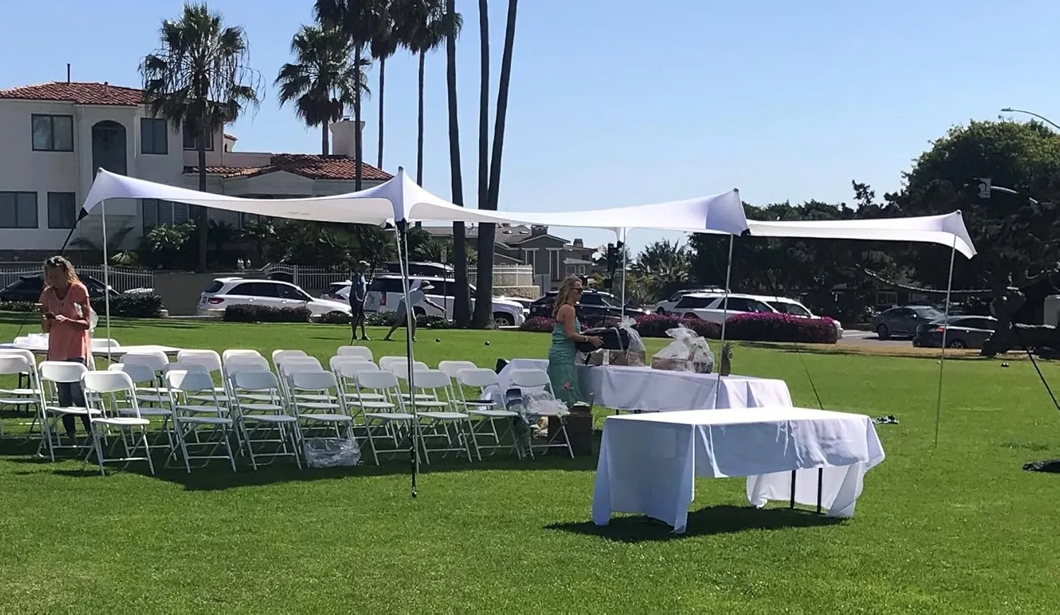 Neso Party Tent, 8 Ft Height, 11X22 Ft, 23 Pounds, Canopy Event Tent for On and Off The Beach
