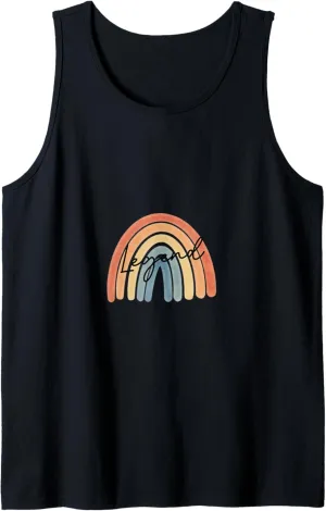 New Born Baby Legend Personalized Gift Rainbow Nursery Tank Top