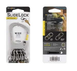 Nite Ize SlideLock® Stainless Steel KeyRack™ with S-Biner MicroLocks