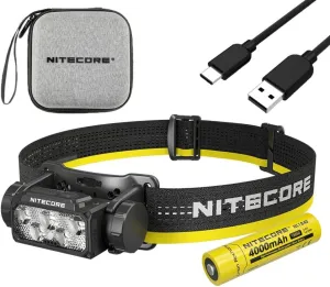 Nitecore HC60 UHE Headlamp -1,600 Lumens w/Eco Sensa USB C Charging Cable