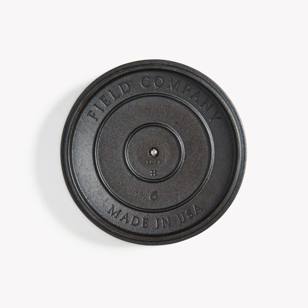 No.6 Cast Iron Skillet Lid From Field Company