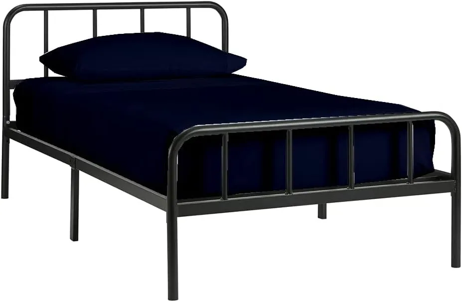 NON Sticky cotton Premium Fitted Cot Sheets, 4 Piece Egyptian Cotton Sheet Set, 8" Deep Pocket Fits Narrow Twin, RV Bunk, Guest Beds, Army Camping Cots, Trifold Mattress 33" X 75", Navy Blue Solid