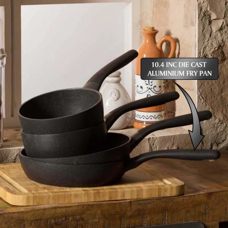 Nonstick Oval Frying Pan with Granite Coating, Aluminum Pan, 84.5 oz, (10.2" x 2")