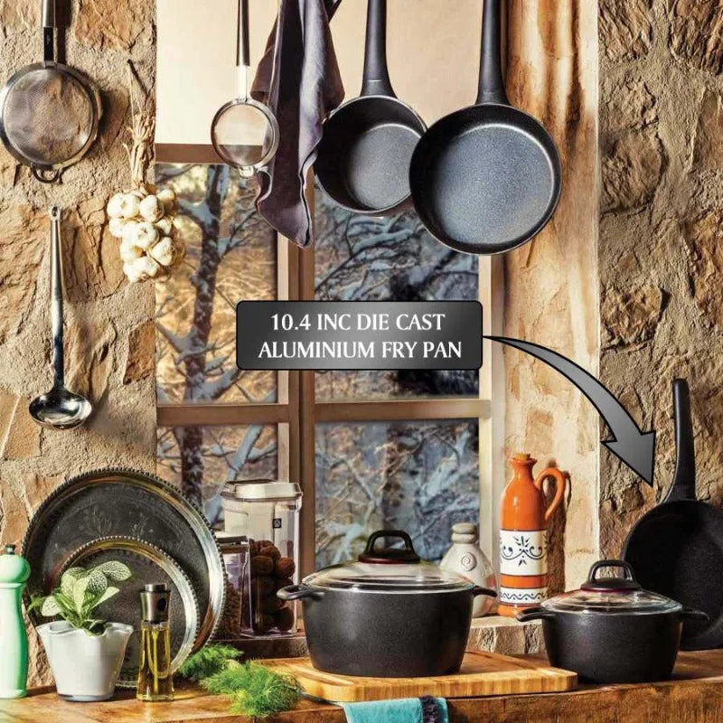 Nonstick Oval Frying Pan with Granite Coating, Aluminum Pan, 84.5 oz, (10.2" x 2")