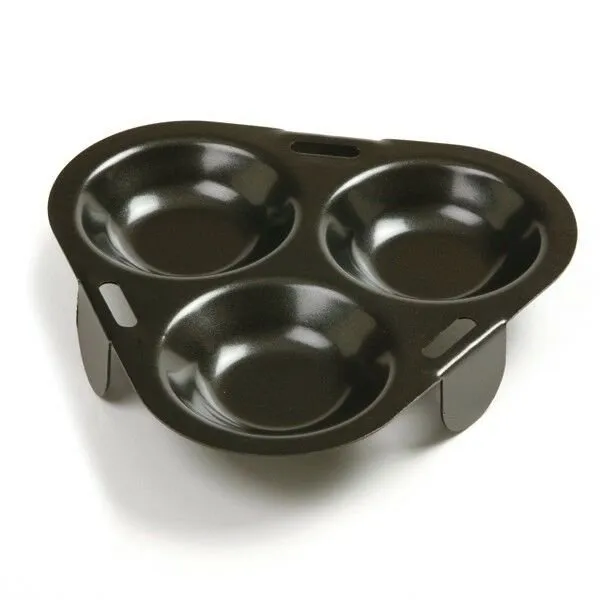 Norpro Nonstick Metal 3 Egg Poacher Pan
