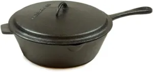 Old Mountain 3 Qt Deep Fry Skillet with Lid 10.5 in X 3 in