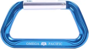 Omega Pacific Standard D Aluminum Keylock Straightgate Blue - Precise Hot Forging for High Strength and Low Weight