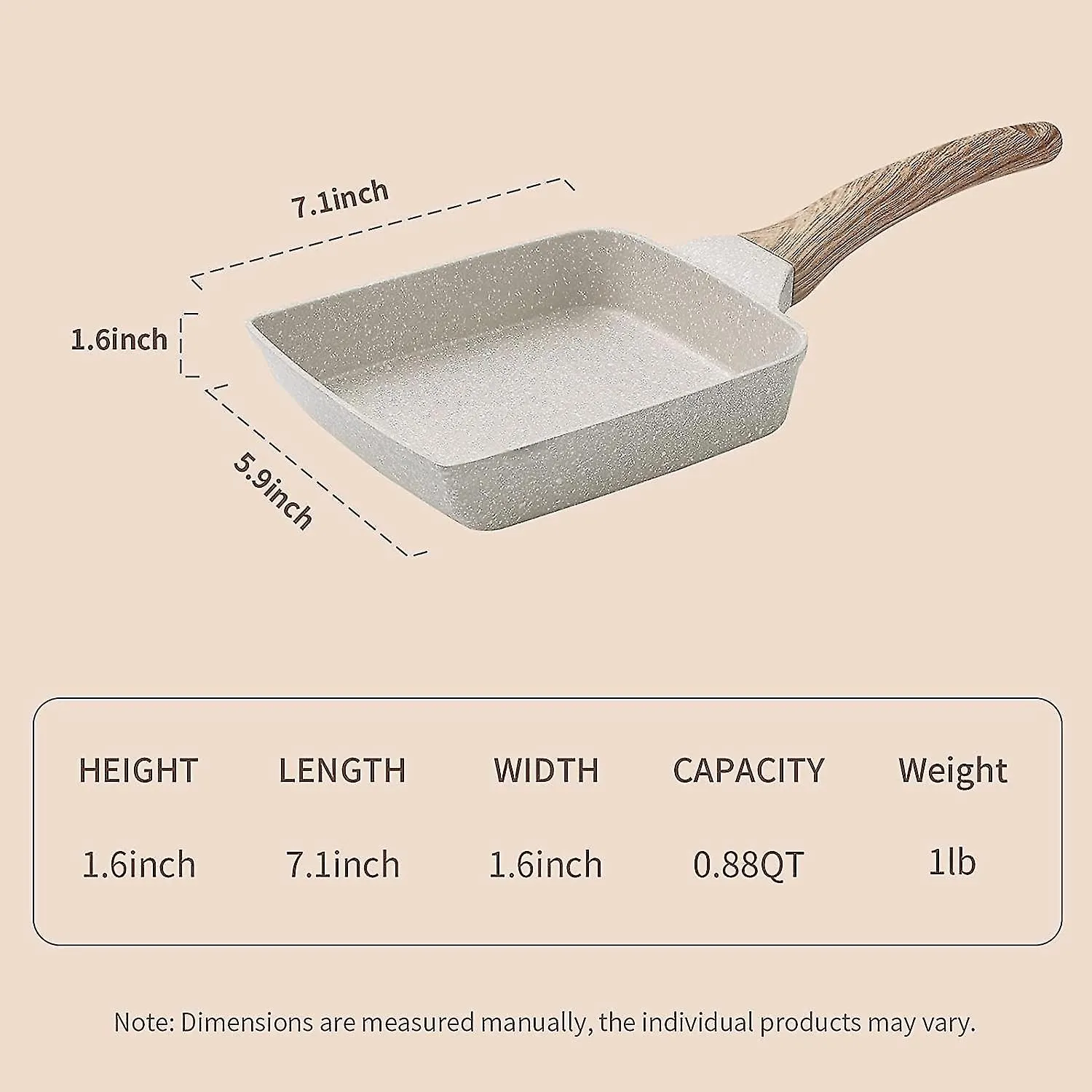 Omelete Pan Egg Pan, Nonstick Egg Frying Pan, Healthy Granite Egg Skillet For Br