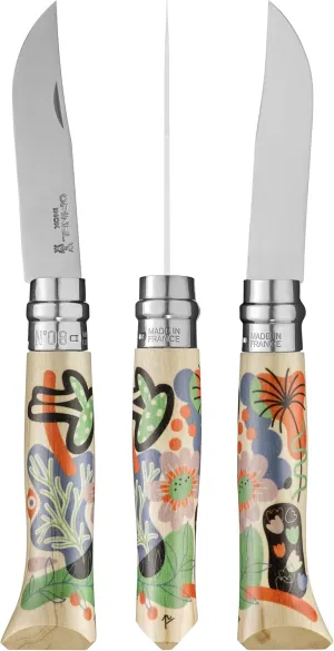 OPINEL No. 08 Limited Edition NATURE Series Folding Knife, Artist Designed Handles, Serialized Blade, Gift Boxed, Made in France (Honoré)