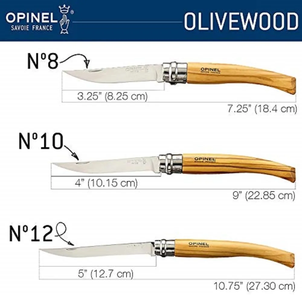 Opinel Slim Series Fillet Folding Knifes - Camping Fishing EDC Pocket Knife