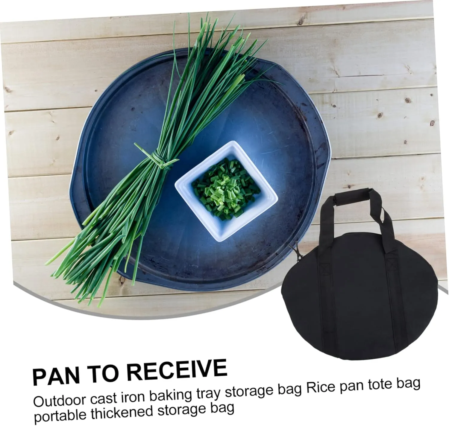 Outdoor Cast Iron Pan Storage Bag Multifunctional Camping Supply Pouch for Easy Carrying Lightweight Design Oxford Cloth for Picnics and Travel
