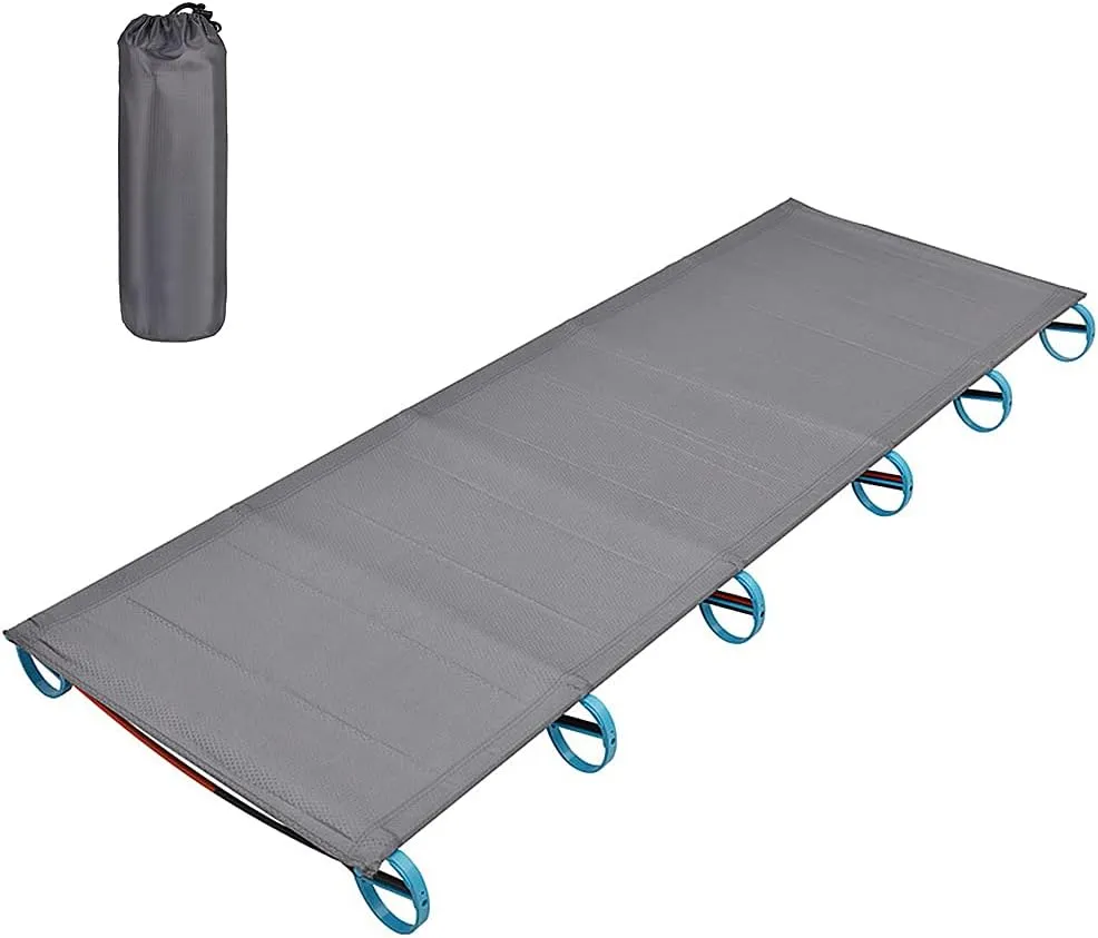 Outdoor Portable Camping Bed Aluminum Alloy Traval Cot Tent Bed for Hiking Mountaineering