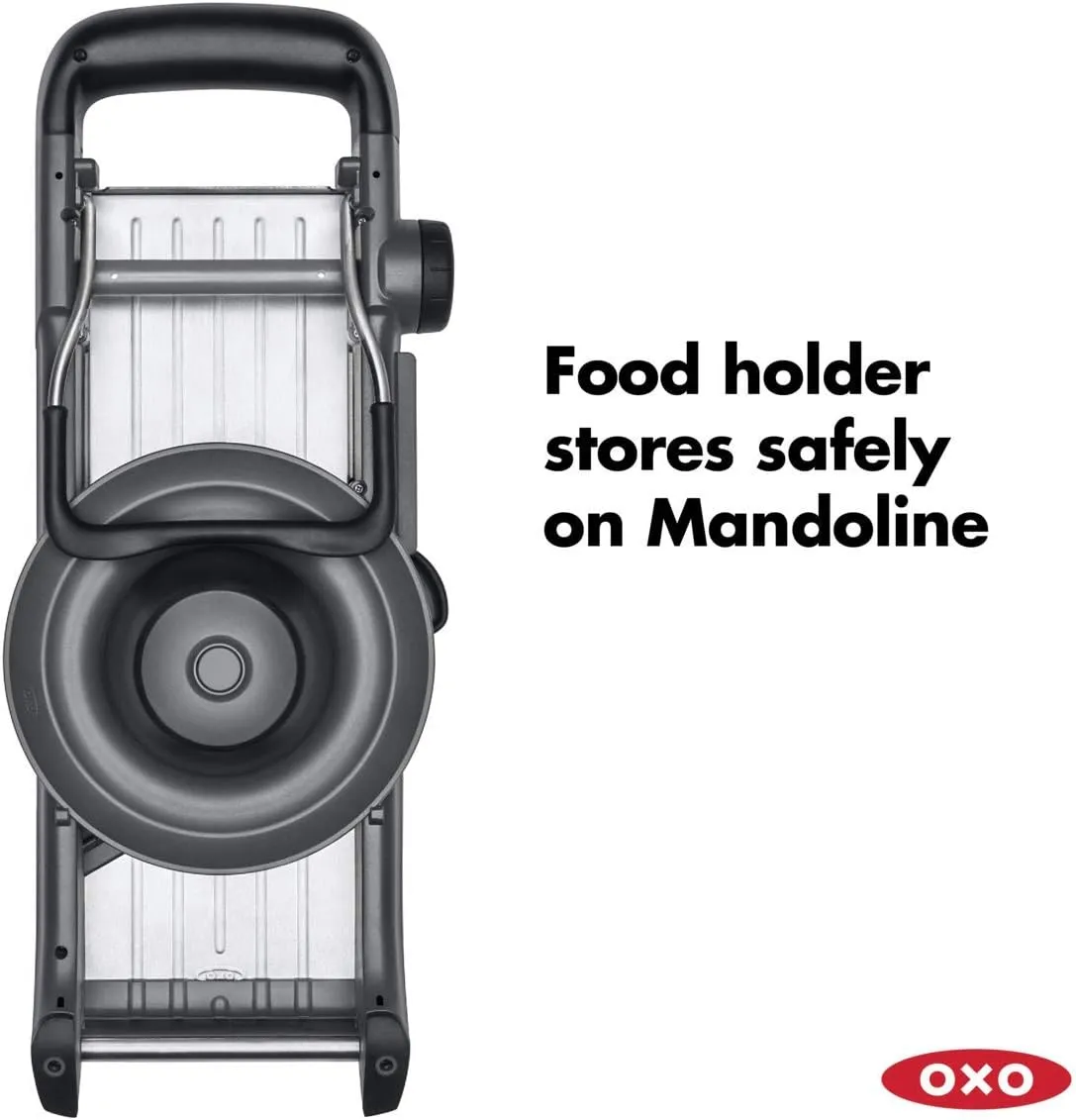 OXO Good Grips Chef's Mandoline Slicer 2.0, Black & Steel