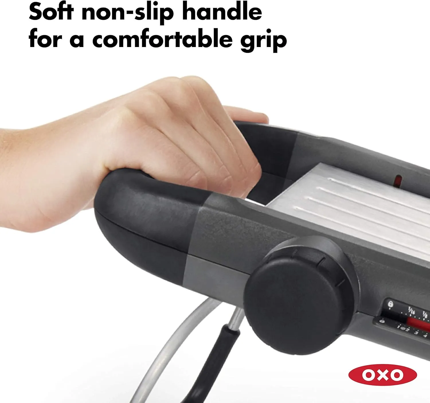 OXO Good Grips Chef's Mandoline Slicer 2.0, Black & Steel