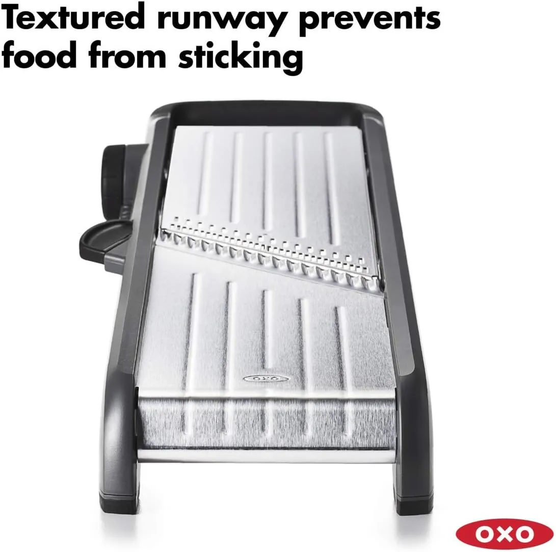 OXO Good Grips Chef's Mandoline Slicer 2.0, Black & Steel