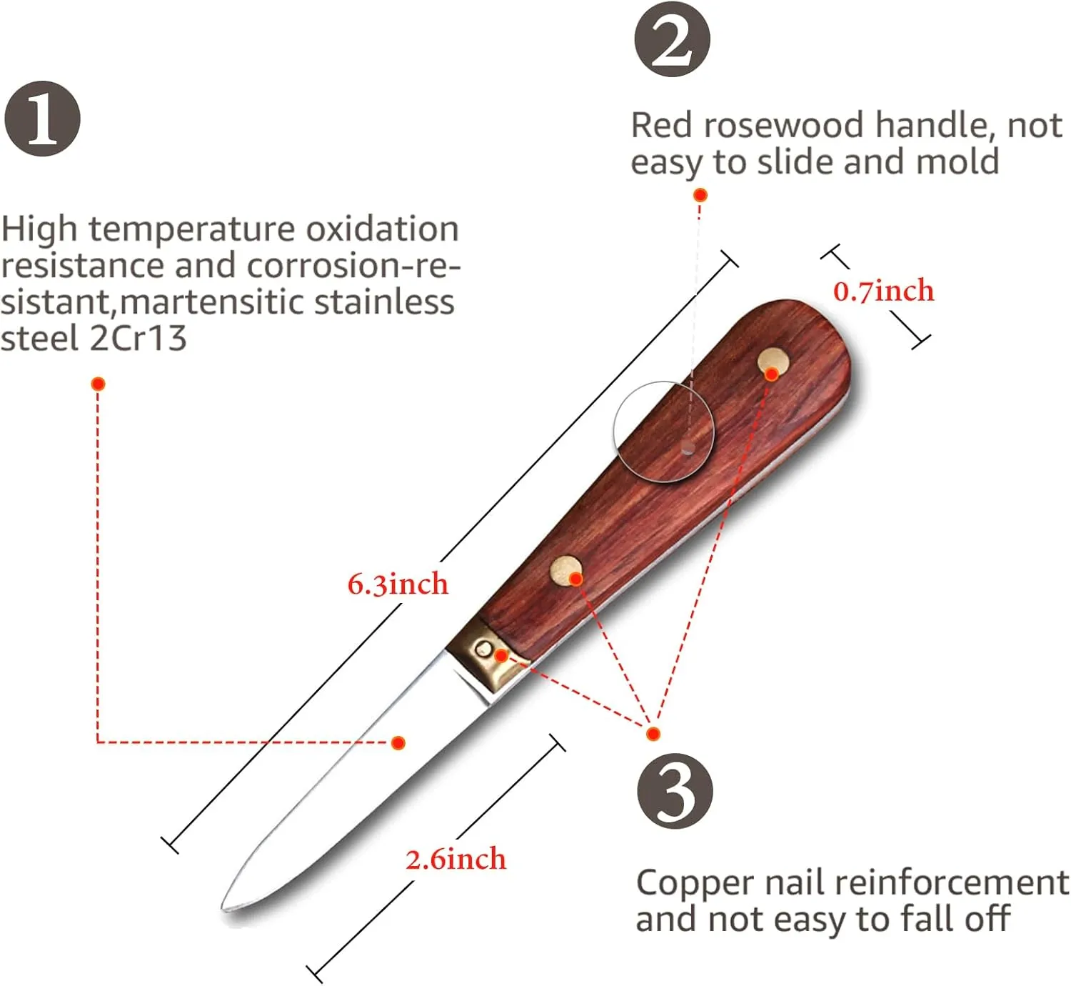 Oyster Shucking Knife,Oyster Knife,SPEENSUN Full Tang Not Easy To Break And Bend,More Secure With Oyster Shucking Glove ( 2 Knife And 1Glove L )