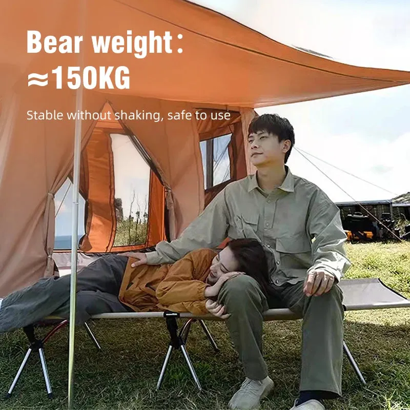 PACOONE Folding Camping Cot Portable Outdoor Bed for Adults and Kids