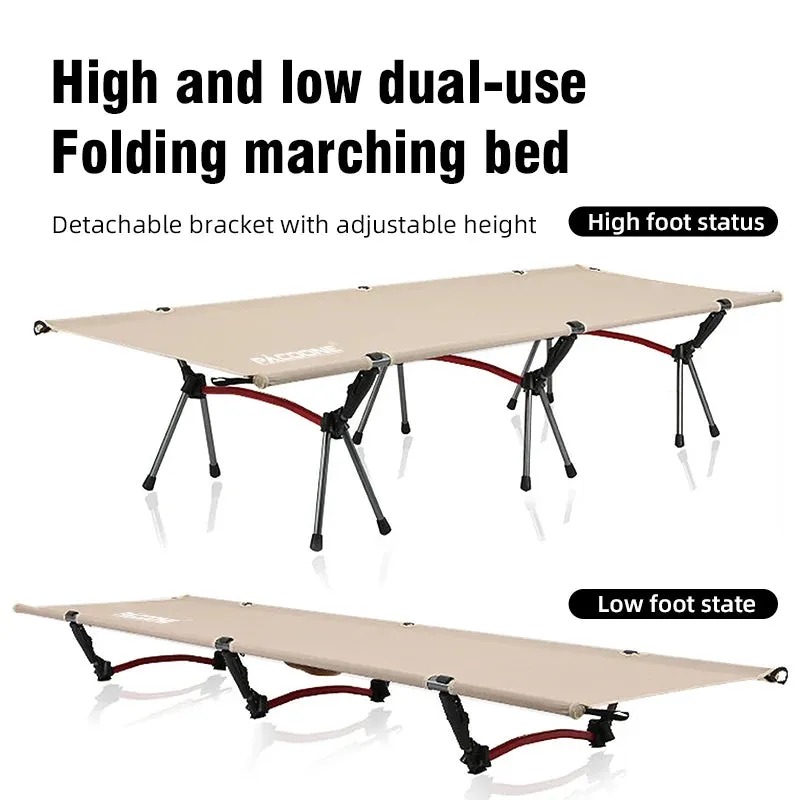 PACOONE Folding Camping Cot Portable Outdoor Bed for Adults and Kids