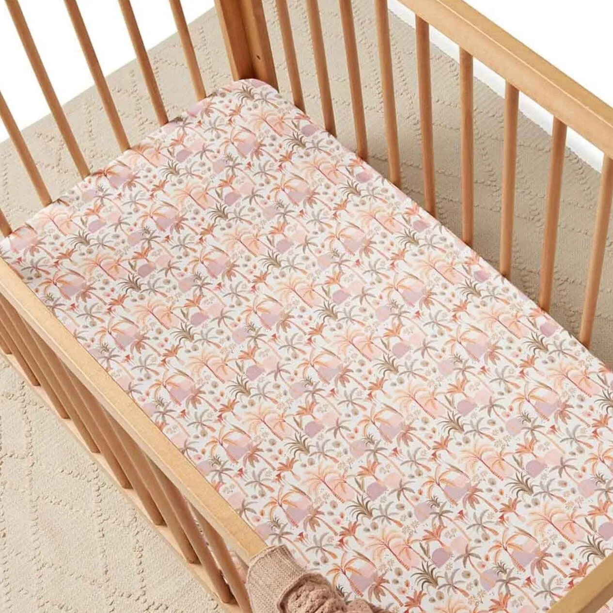 Palm Springs Fitted Cot Sheet
