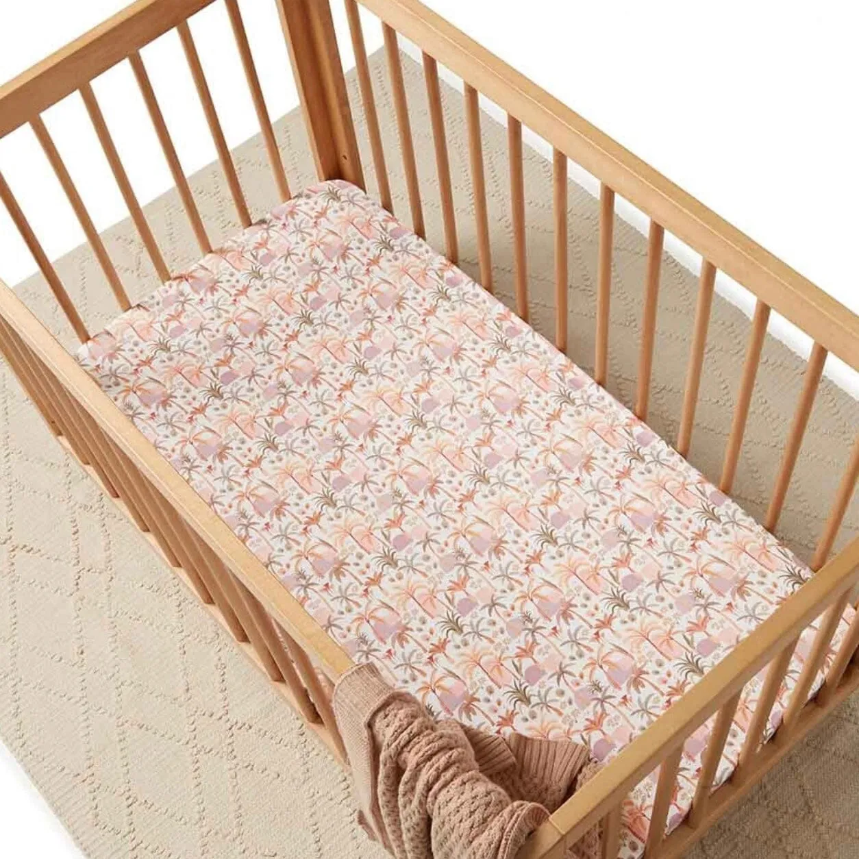 Palm Springs Fitted Cot Sheet
